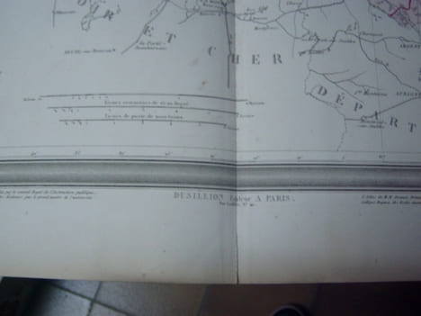 Carte du Département LOIRET avec vue de Orléans dréssée par Donnet. Alexis Donnet DONNET ,FREMIN et LEVASSEUR ou DONNET and MONIN