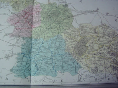 Carte du Département du NORD avec vue de Lille  dréssée par Donnet