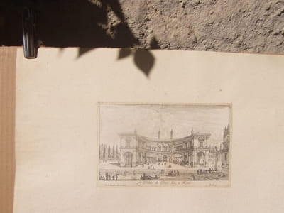 Le Palais du Pape Jule a Rome. Israël Silvestre del. Et fecit. Israël ex.- Eau-forte originale: tirage d'époque