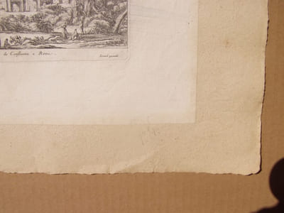 Veuë de l'Arc de Constantin a Rome. Silvestre F. Israël excudit - Eau-forte originale; tirage d'époque.