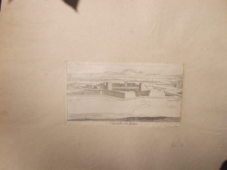 Citadelle de Milan.- Eau-forte originale; tirage d'époque.. SILVESTRE Israel
