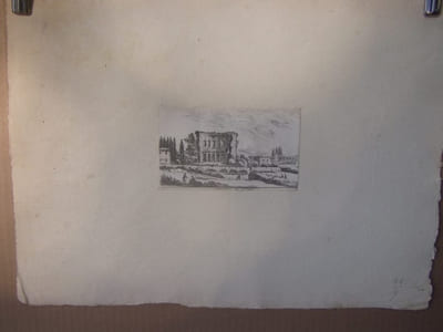 Antiquites de Titus (Vue des Ruines du Palais ou Thermes de Titus.)  par Israël Silvestre