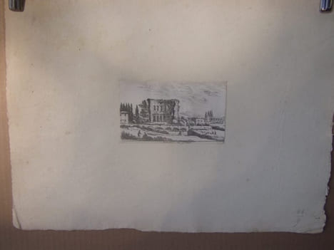 Antiquites de Titus (Vue des Ruines du Palais ou Thermes de Titus.) par Israël Silvestre. SILVESTRE Israel