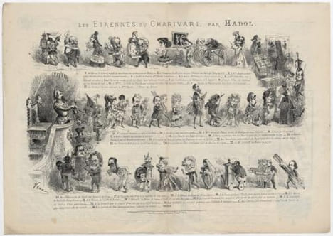LES ETRENNES DU CHARIVARI, PAR HADOL- Lithographie double. HADOL