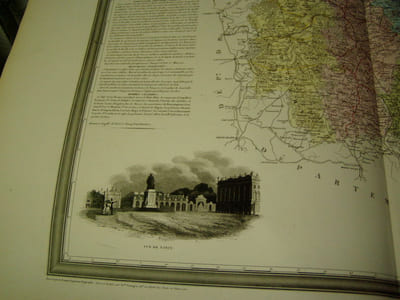 Carte du Département de la MEURTHE avec vue de Nancy dréssée par Donnet