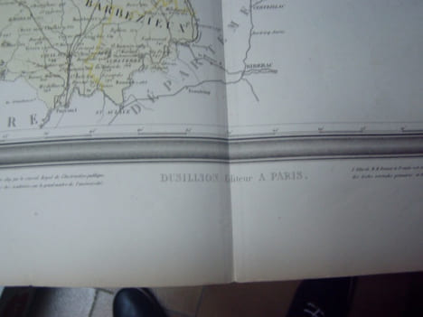 Carte du Département de la CHARENTE avec vue d' Angouléme, dréssée par Donnet. Alexis Donnet DONNET ,FREMIN et LEVASSEUR ou DONNET and MONIN