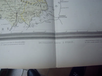 Carte du Département de la CHARENTE avec vue d' Angouléme, dréssée par Donnet