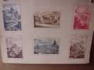 6 dessins aquarellés sur Annecy. Annecy