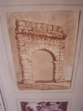 8 dessins aquarellés sur Aix-les-Bains. Aix-les-Bains