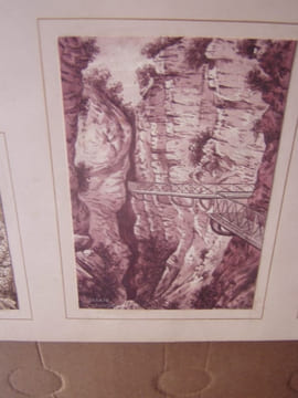 8 dessins aquarellés sur Aix-les-Bains. Aix-les-Bains