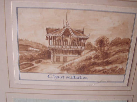 8 dessins aquarellés sur Aix-les-Bains. Aix-les-Bains