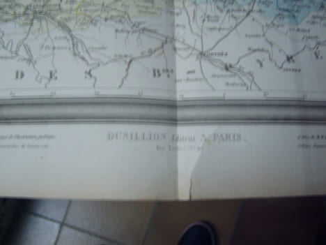 Carte du Département des LANDES avec vue de Mont de Marsan dréssée par Donnet. Alexis Donnet DONNET ,FREMIN et LEVASSEUR ou DONNET and MONIN - DONNET ...
