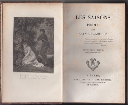 Oeuvres de Saint-Lambert : Les Saisons- Pièces fugitives. Contes. Fables orientales. Jean François de Saint-Lambert
