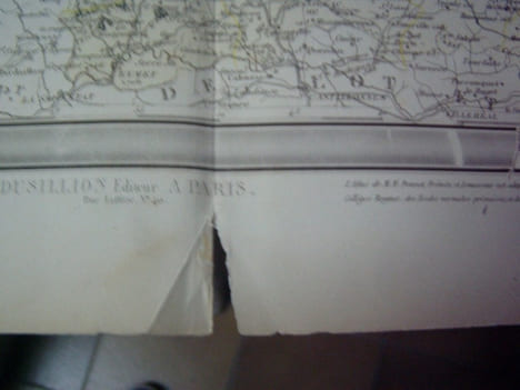 Carte du Département de la DORDOGNE avec vue de Périgeux dréssée par Donnet. Alexis Donnet DONNET ,FREMIN et LEVASSEUR ou DONNET and MONIN