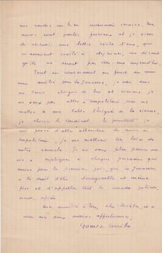 Belle Lettre manuscrite signée à Charles de Richter , 2 pages. Enrique Gómez Carrillo