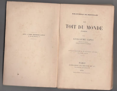 Le Toit du Monde (Pamir) - Ouvrage illustré de 31 gravures sur bois et d'une carte.