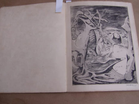 La Chasse du Faon rose, sur papier japon nacré + dédicace - livre de peintre illustré. Pierre Guéguen 1889-1965 (Auteur), Arpad Szenes (Illustrateur), ...