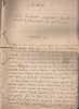 MARIE - Manuscrit historique romanesque sur les persécutions des  israélites ( d'Alsace) au commençement du 14e siècle . Henri Richard ?