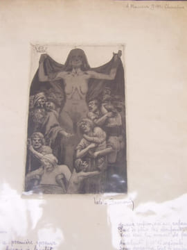 La Pauriho.Eau-Forte. Frontispice Marseille, 1897 en provençal, les misereux. BERNARD (Valère) Valere Bernard,Valèri Bernard 1860-1936