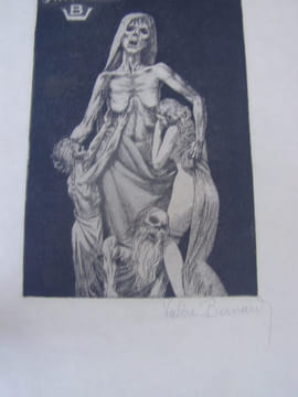 La Pauriho.Eau-Forte. Frontispice Marseille, 1897 en provençal, les misereux. BERNARD (Valère) Valere Bernard,Valèri Bernard 1860-1936