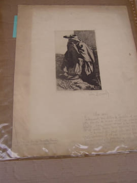 La Pauriho.Eau-Forte. l'aieul Marseille,1897 Eau-forte originale inédite - en provençal, les misereux. BERNARD (Valère) Valere Bernard,Valèri Bernard ...