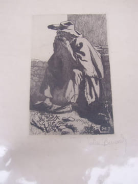 La Pauriho.Eau-Forte. l'aieul Marseille,1897 Eau-forte originale inédite - en provençal, les misereux. BERNARD (Valère) Valere Bernard,Valèri Bernard ...