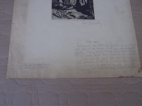 La Pauriho.Eau-Forte. l'aieul Marseille,1897 Eau-forte originale inédite - en provençal, les misereux. BERNARD (Valère) Valere Bernard,Valèri Bernard ...