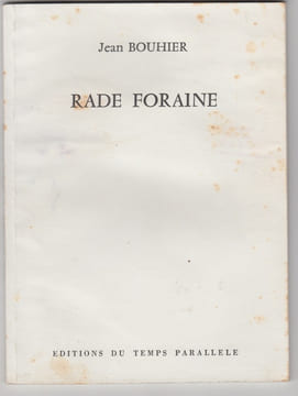 RADE FORAINE.. BOUHIER (Jean)