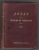 SENAT - Notices et portraits. 1910. . SENAT  