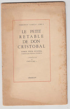 Le petit rétable de Don Cristobal.. LORCA FÉDÉRICO GARCIA.
