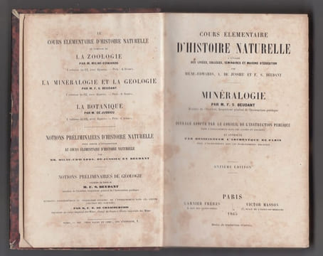 Minéralogie.Cours élémentaire d'histoire naturelle à l'usage des lycées, collèges, séminaires et maisons d'éducation.  par MM. Milne-Edwards, A. de ...
