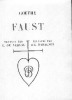 FAUST- la malheureuse histoire du Docteur Faust Traduite par G. de Nerval preface de P. Mac Orlan (= P. Dumarchey, 1883 -1970) et des gravures de ...