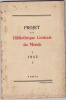 Projet d'une bibliothèque centrale du monde, 1945 . Association pour l'étude des questions bibliographiques (Paris)