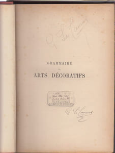 Grammaire des arts décoratifs.