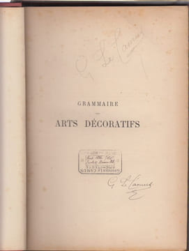 Grammaire des arts décoratifs.. Blanc (CHARLES)