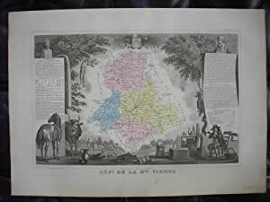 HAUTE VIENNE ,Carte : . LEVASSEUR V.