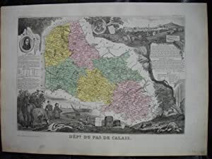 PAS DE CALAIS ,Carte : . LEVASSEUR V.
