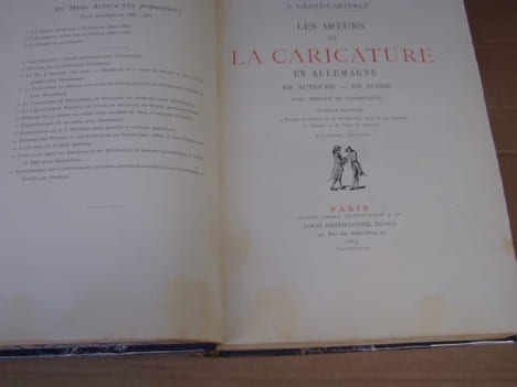 LES MOEURS ET LA CARICATURE EN ALLEMAGNE,en AUTRICHE-EN SUISSE-avec préface de CHAMPFLEURY- . GRAND-CARTERET John