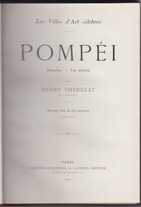 POMPEI : histoire -vie privée - vie publique - PALERME & SYRACUSE