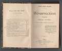 Résurrection.  Traduit du russe par de Teodor de Wyzexa.. TOLSTOI Comte Léon 