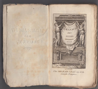 Almanach des Muses 1777 ou Choix des Poésies fugitives de 1776 -