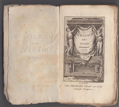 Almanach des Muses 1777 ou Choix des Poésies fugitives de 1776 -. Almanach des Muses SAUTEREAU DE MARSY.