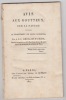 AVIS AUX GOUTTEUX sur la nature et sur le traitement de leurs douleurs- .  LOEUILLART D'AVRIGNI A.E.C.- 
