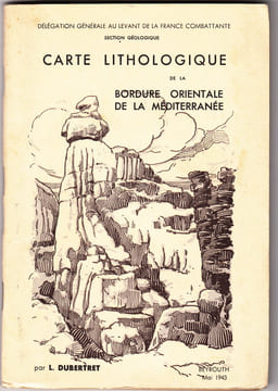 carte lithologique de la bordure orientale de la Mediterranée au I/500 000 en 2 feuilles. DUBERTRET L.