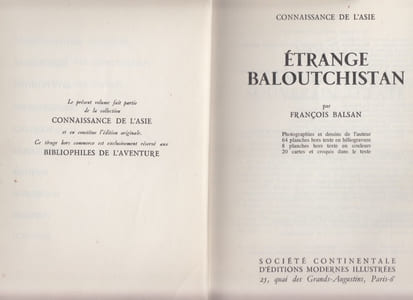 Etrange Baloutchistan