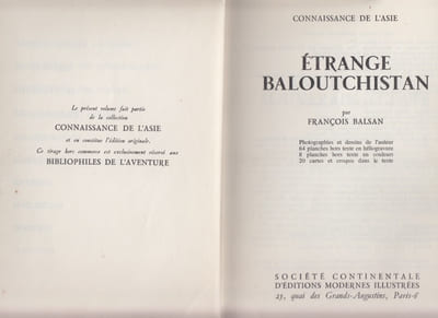 Etrange Baloutchistan