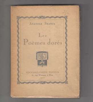 Les Poèmes dorés.. FRANCE Anatole.