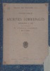 Inventaire sommaire des archives communales de Toulon anterieures à 1790,rédigé et publié par M. Octave Teissier, . Teissier, Octave ...