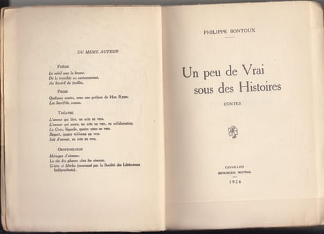 Un peu de vrai sous des histoires, contes. Bontoux, Philippe