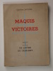 Maquis victoires. Capitaine Jacques